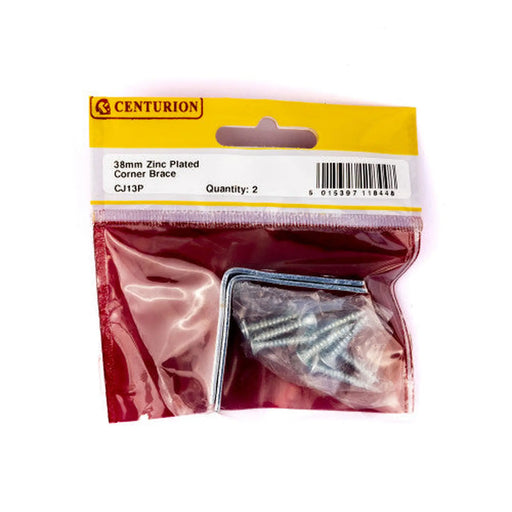 38mm ZP Corner Brace (Pack of 2)