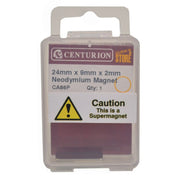 24 x 9 x 2mm Neodymium Super Magnet - Pack of 5
