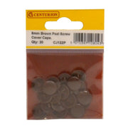 Brown Pozi Screw Cover Caps (Pack of 20) - Pack of 5