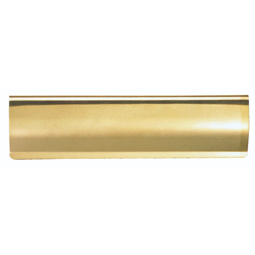 Letter Tidy - Curved Pattern - Polished Brass 300MM X 95MM