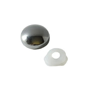 Chromed Plastic Dome Screw Cover - Pack of 100