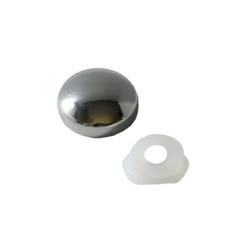 Chromed Plastic Dome Screw Cover - Pack of 100