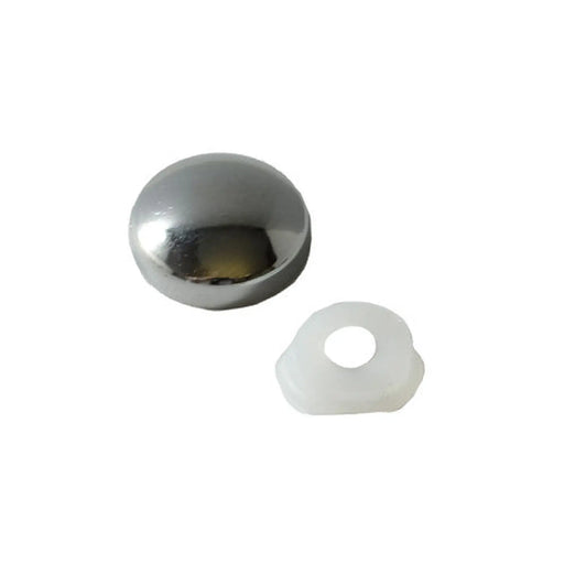 Chromed Plastic Dome Screw Cover - Pack of 100