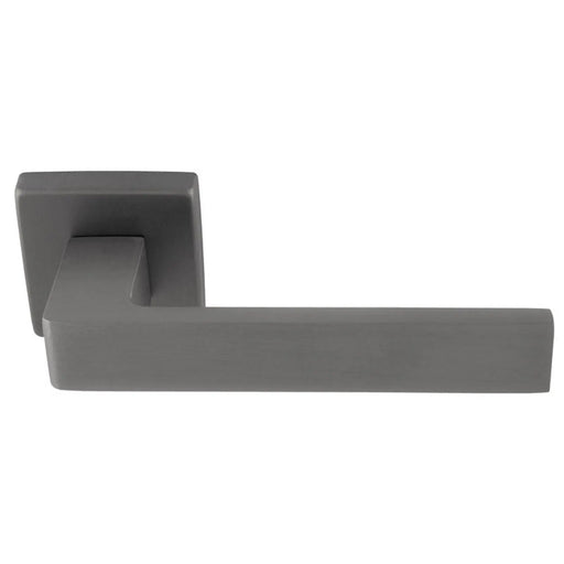 Techna Lever On Concealed Fix Square Rose Ant (Anthracite) - Anthracite