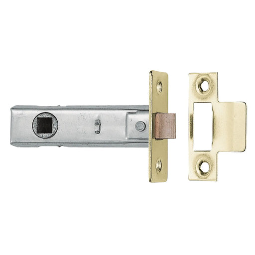 64Mm Tubular Latch - 8Mm Follower - Electro Brass - Electro Brassed 64MM