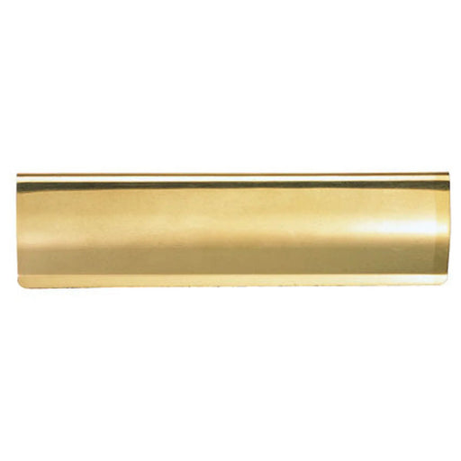 Letter Tidy - Curved Pattern - Polished Brass 280MM X 78MM