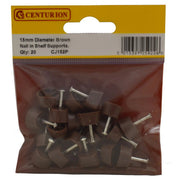 15mm Diameter Brown Nail In Shelf Supports (Pack of 20) - Pack of 5
