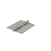 Ball Bearing Butt Hinges, Satin Stainless Steel, 102mm x 76mm - Pack of 5