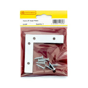 75mm ZP Angle Plate (Pack of 2) - Pack of 5