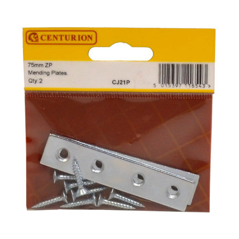 75mm ZP Mending Plate (Pack of 2) - Pack of 5