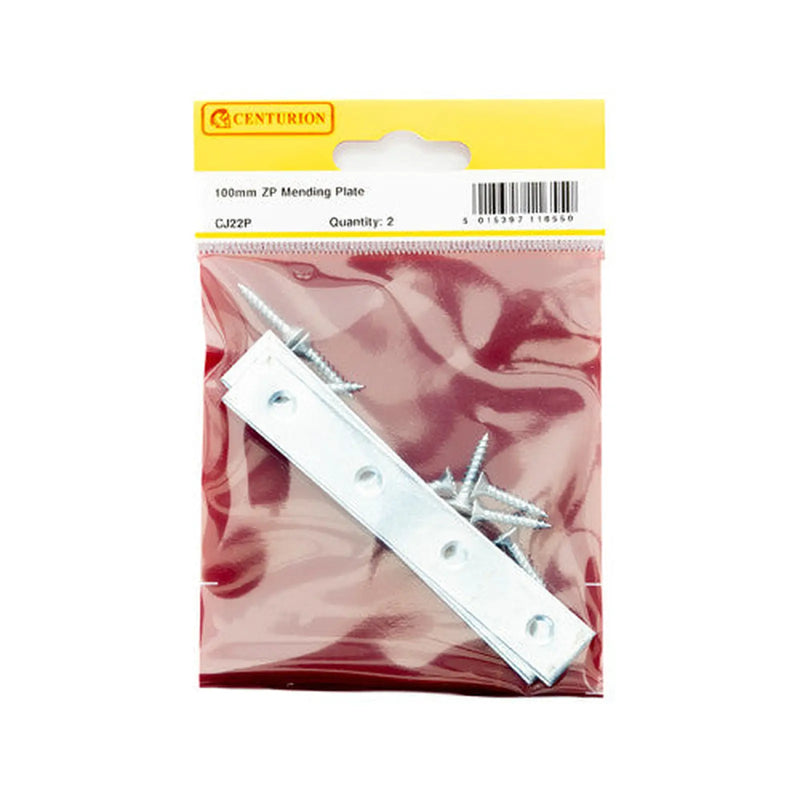 100mm ZP Mending Plate (Pack of 2) - Pack of 5