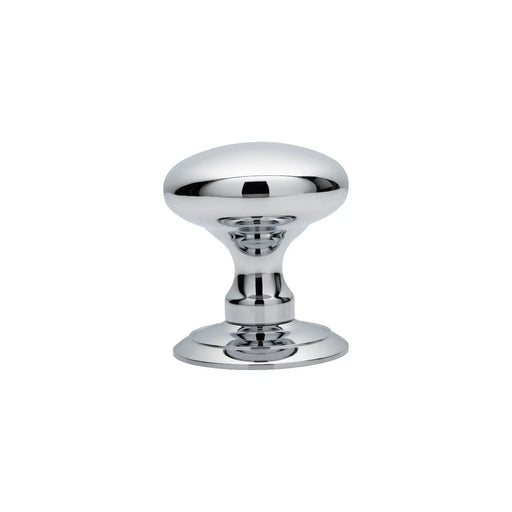 Ice Solid Mortice Knob - Polished Chrome 65MM