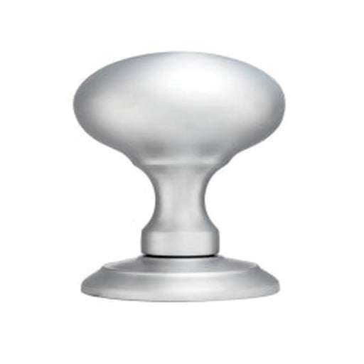 Ice Solid Mortice Knob - Satin Chrome 65MM