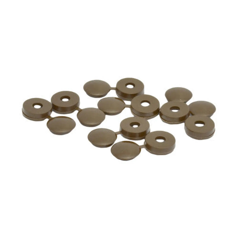 Brown Hinged Screw Covers - Pack of 500