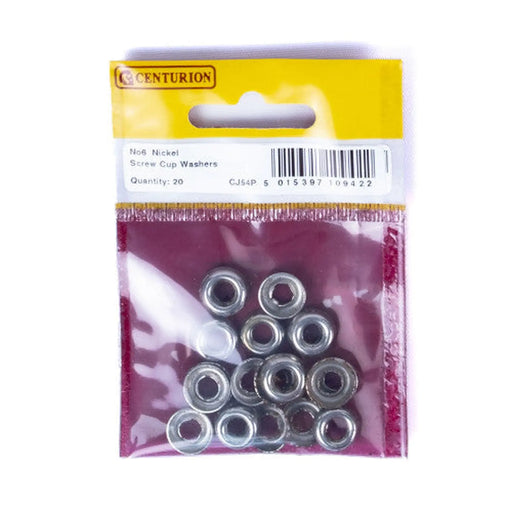 No 6 NP Screw Cup Washers (Pack of 20)