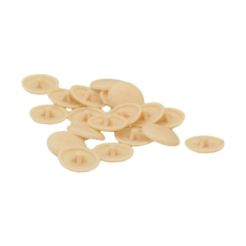 Beige Pozi Screw Cover Caps - Pack of 1000