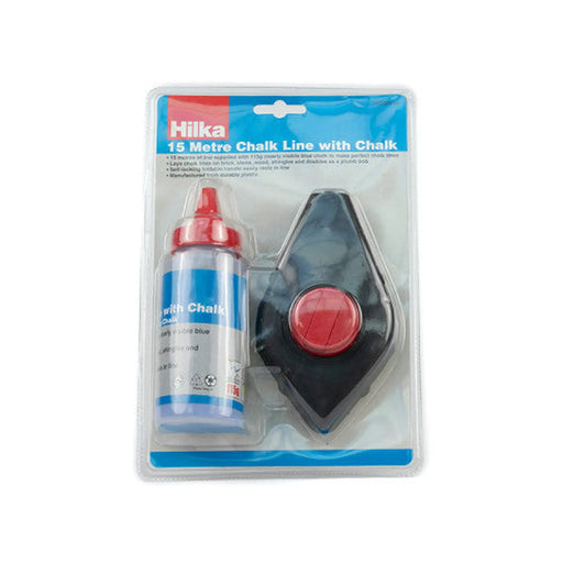 Hilka Chalk Line Reel, 15m - Pack of 6