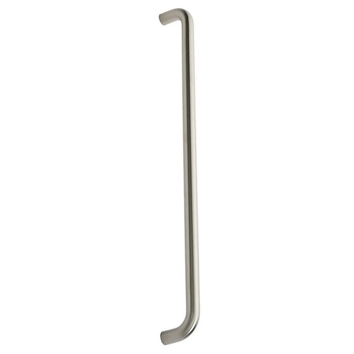 22Mm Dia. D Pull Handle - 600Mm C/C - Bolt Through Fixing - Satin Stainless Steel