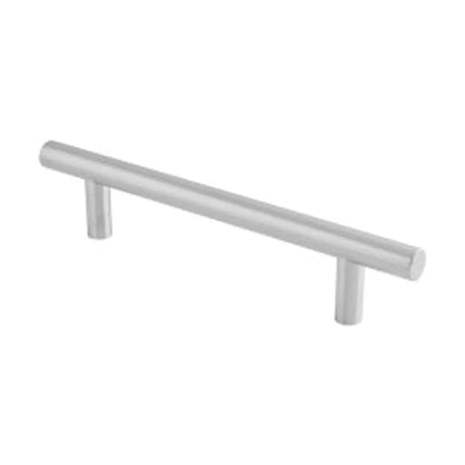 22Mm Dia. Straight T Bar Pull Handle - 225Mm C/C (325Mm O/A) - Bolt Through Fixing - Satin Stainless Steel