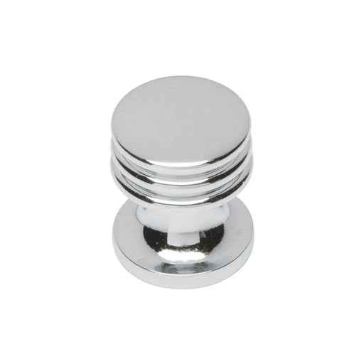 Ringed Cupboard Knob 17Mm - Polished Chrome 15.5 (15.5 )