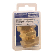 22mm Compression Straight Coupling - Pack of 5