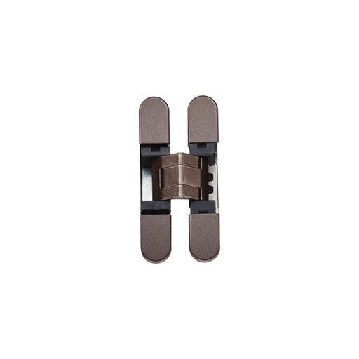 929 Stars 3D Concealed Hinge 76 X 14Mm Bronze Plated-Pozi Screws Not Supplied - Brass Bronzed 76 x 14mm