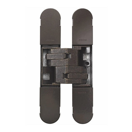 1130 Stars 3D Concealed Hinge 134 X 24Mm Bronze Plated - Screws Not Supplied - Brass Bronzed 134 x 24 mm