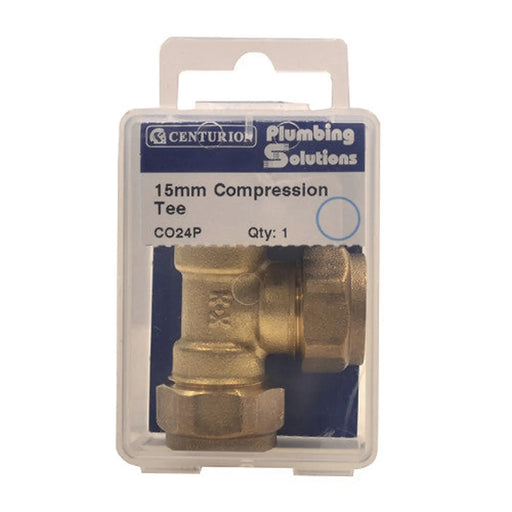 15mm Compression Equal Tee - Pack of 5