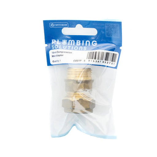 15mm x 1/2 Thread Male Coupling