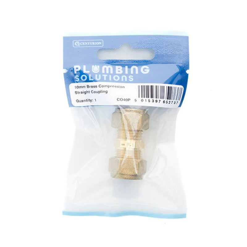 10mm Compression Straight Coupling - Pack of 5