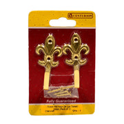 75mm PB Fleur De Lys Tassel Hook (Pack of 2) - Pack of 5
