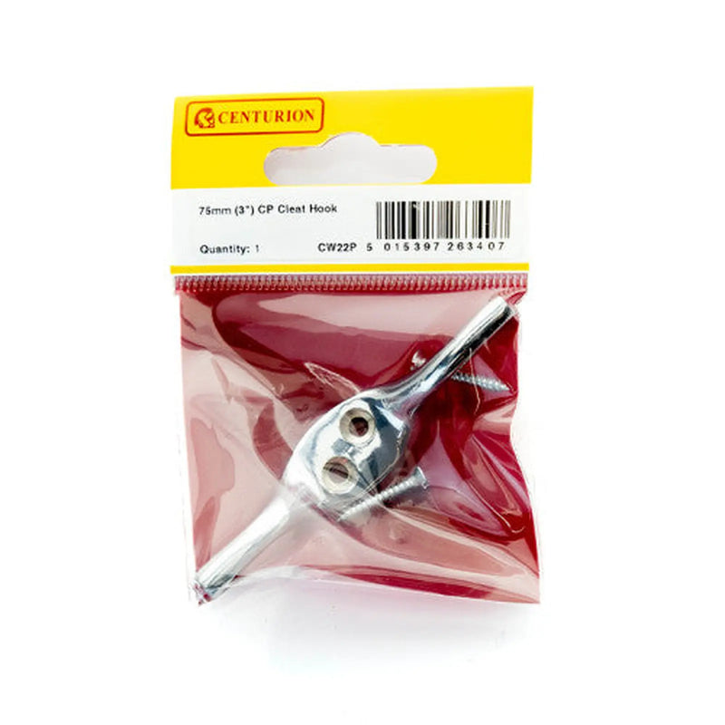 75mm (3") CP Cleat Hook - Pack of 5