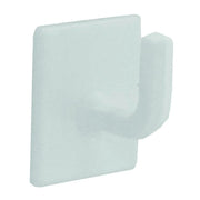 White Plastic Curtain Wire End Hooks - Pack of 50