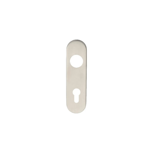 Radius Coverplate To Suit Cslp - Pair - Euro 72Mm C/C - Satin Stainless Steel