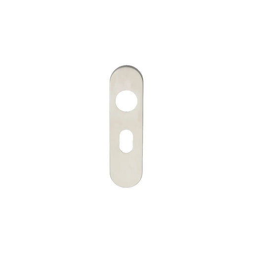 Radius Coverplate To Suit Cslp - Pair - Oval 48.5Mm C/C - Satin Stainless Steel