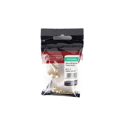 50mm PB Ball End Tassel Hook (Pack of 2) - Pack of 5