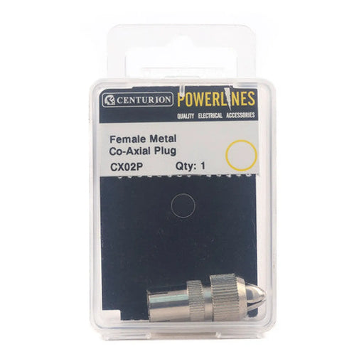 Female Metal Coaxial Plug - Pack of 5