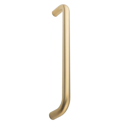 19Mm Dia. D Pull Handle - 300Mm C/C - Bolt Through Fixing - Satin PVD