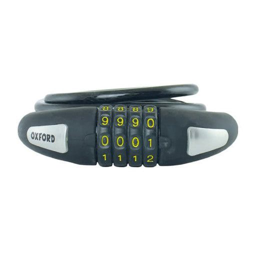 Combination Cycle Lock, 8mm x 1.8m - Pack of 3