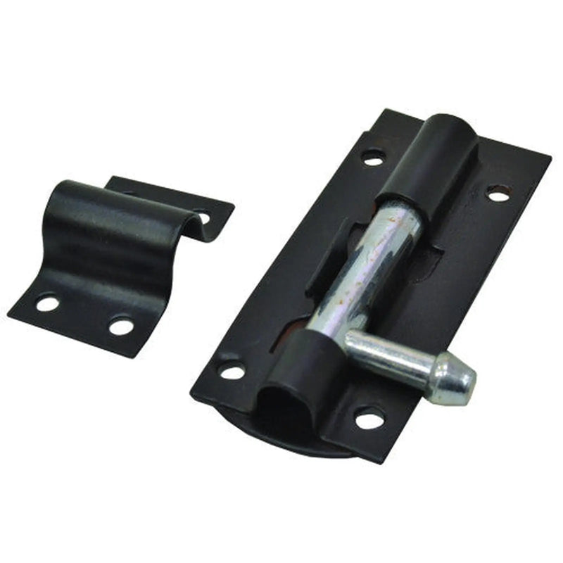 Tower Bolts, Black, 75mm - Pack of 10