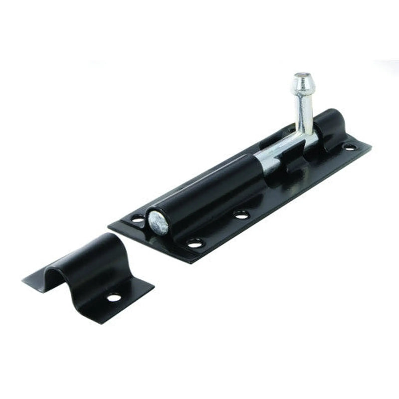 Tower Bolts, Black, 100mm - Pack of 10