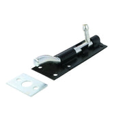 Necked Tower Bolt, Black, 100mm - Pack of 10
