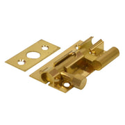 Necked Barrel Bolts, Polished Brass, 25mm x 50mm - Pack of 10