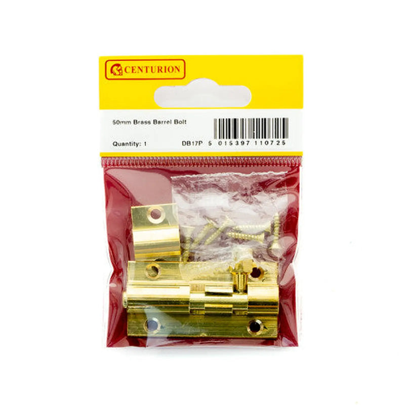 50mm x 25mm (1") PB Straight Barrel Bolt - Pack of 5