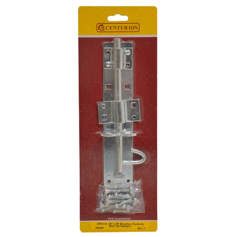 Medium Brenton Padbolts, Zinc Plated, 200mm - Pack of 5