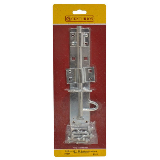 Medium Brenton Padbolts, Zinc Plated, 200mm - Pack of 5
