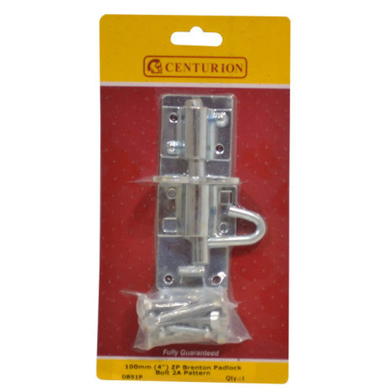 Medium Brenton Padbolts, Zinc Plated, 100mm - Pack of 5