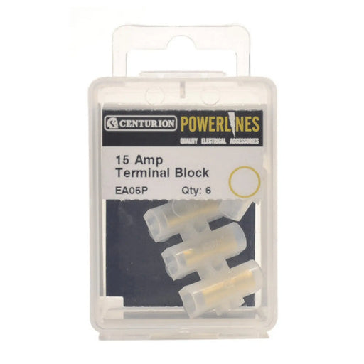 15 Amp Terminal Block - 6 Way - Pack of 5