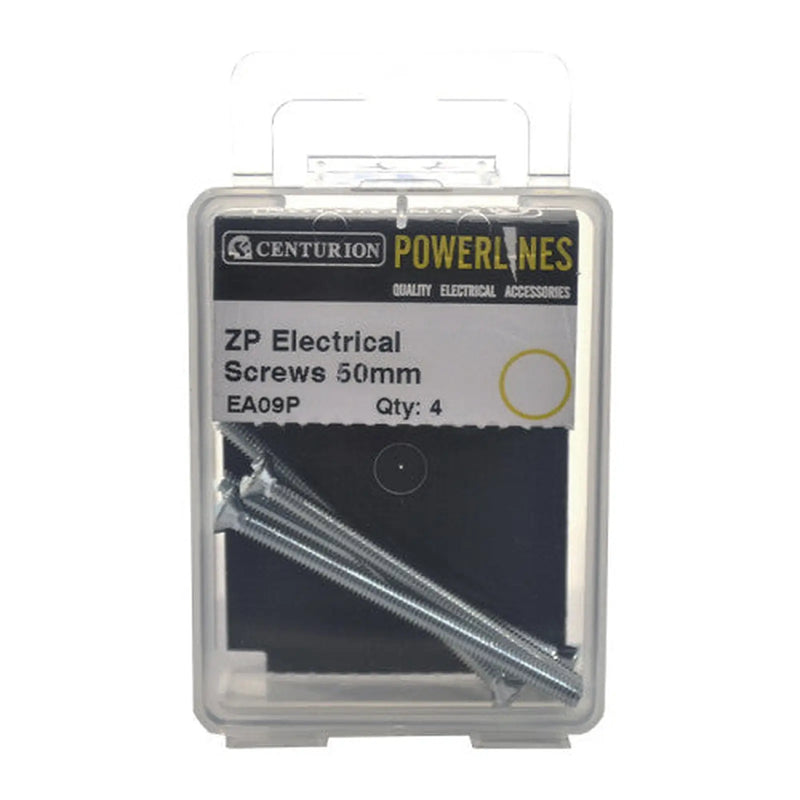 Electrical Socket Screws, M3.5 x 50mm, Zinc Plated - Pack of 100