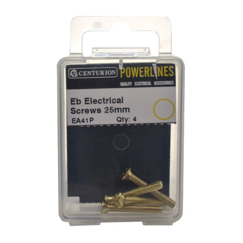 M3.5 x 25mm EB Electrical Switch And Socket Screws - Pack of 5